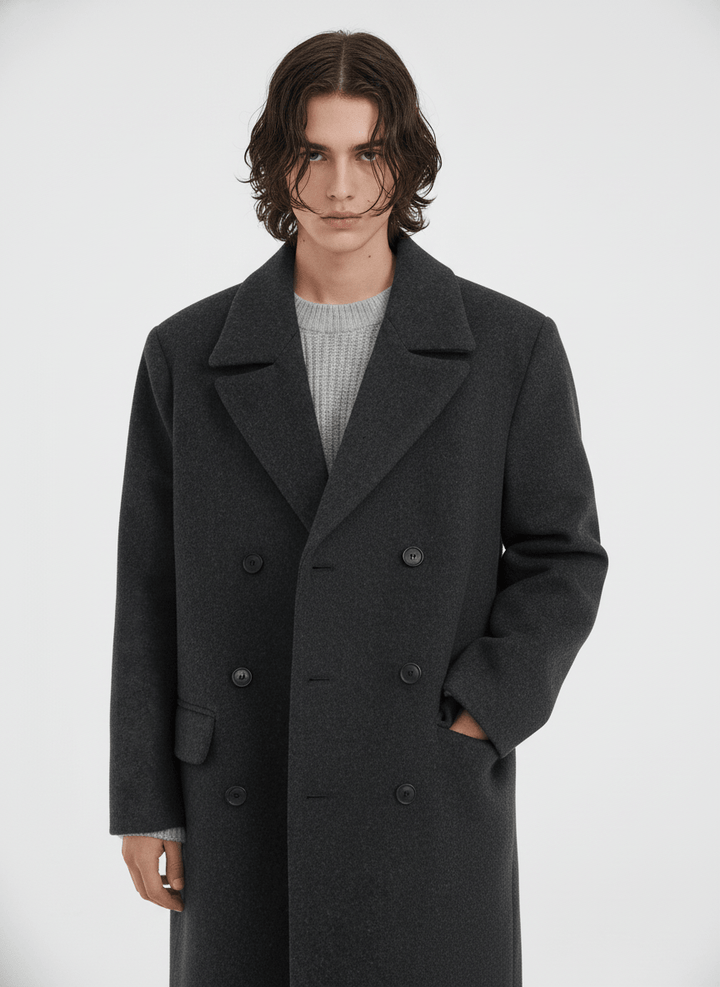 [MRCYC] Double-breasted Long Coat NA560