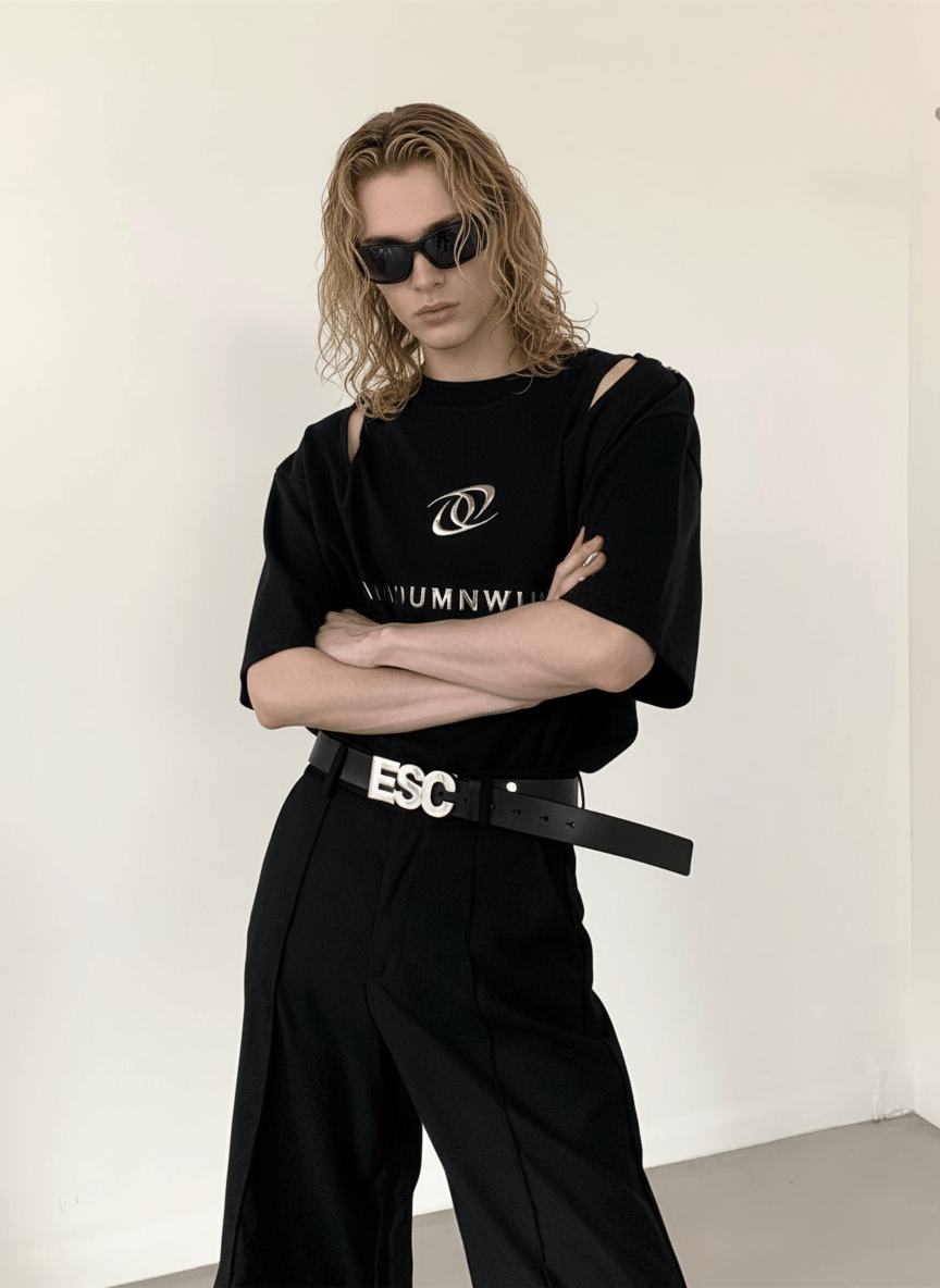 [AutumnWind] deconstructed design t-shirt na1233