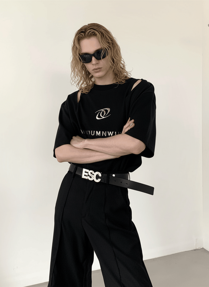 [AutumnWind] deconstructed design t-shirt na1233