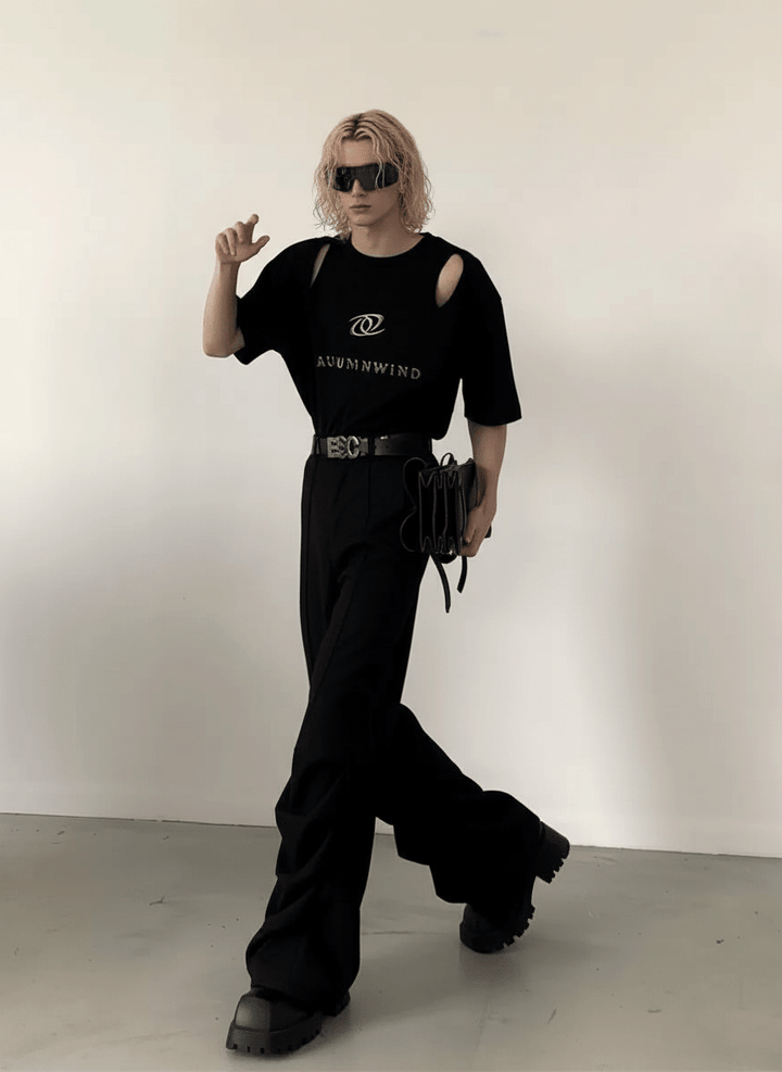 [AutumnWind] deconstructed design t-shirt na1233