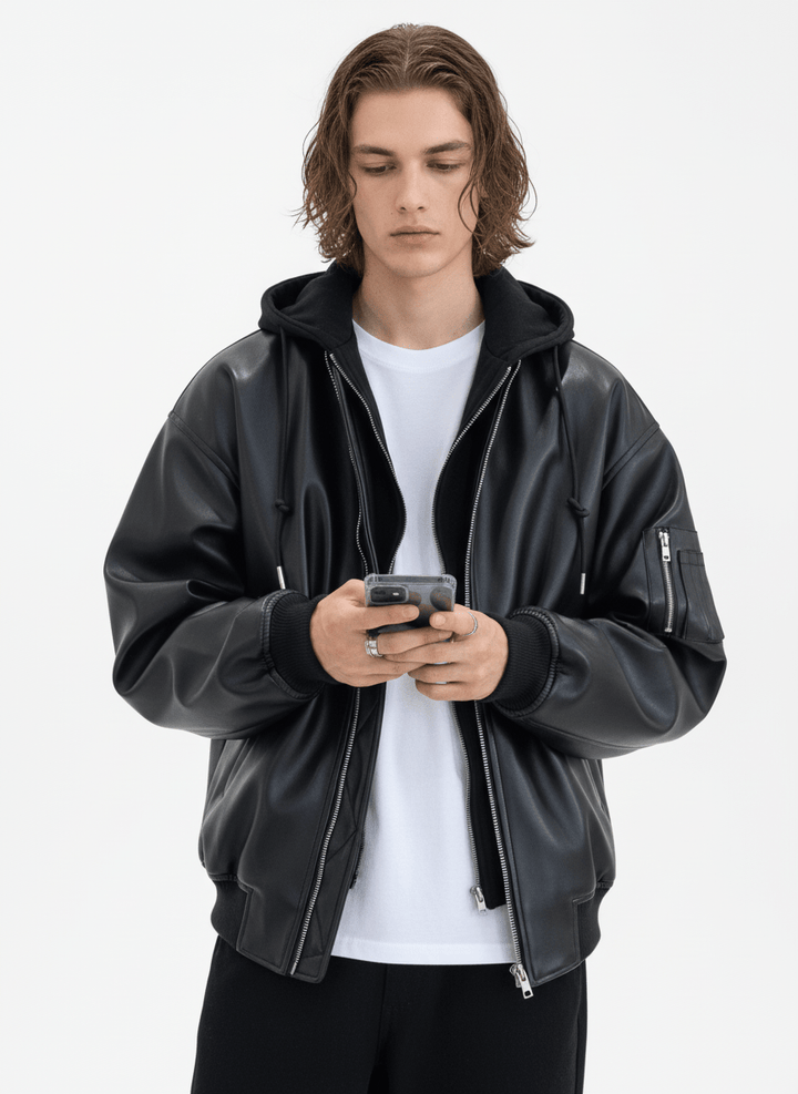 [MRCYC] Korean style leather jacket na676 