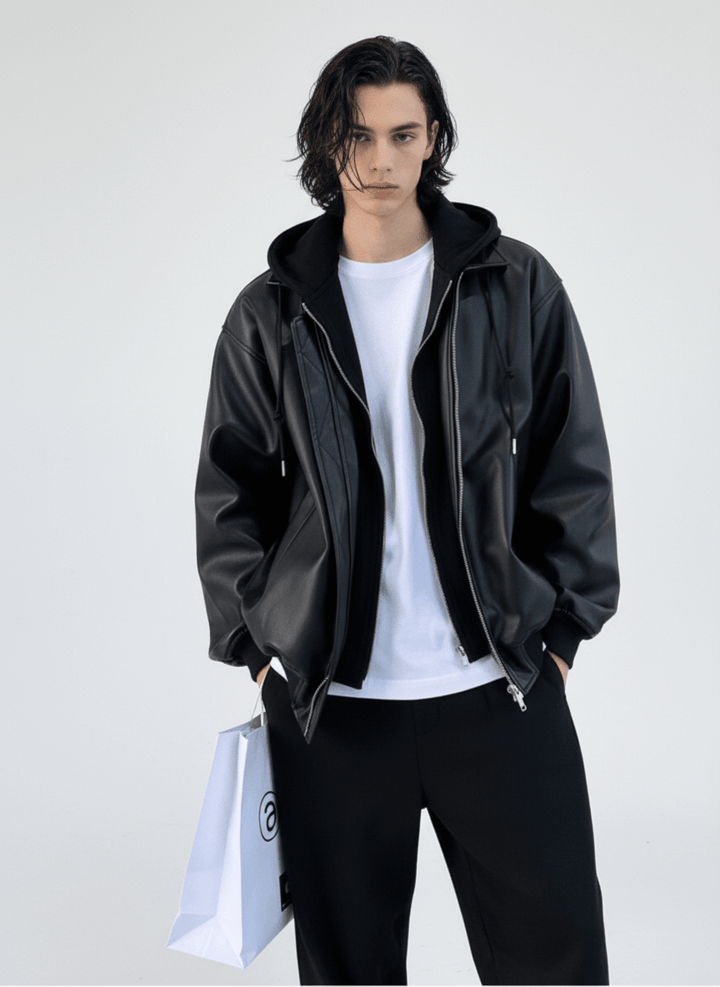 [MRCYC] Korean style leather jacket na676 