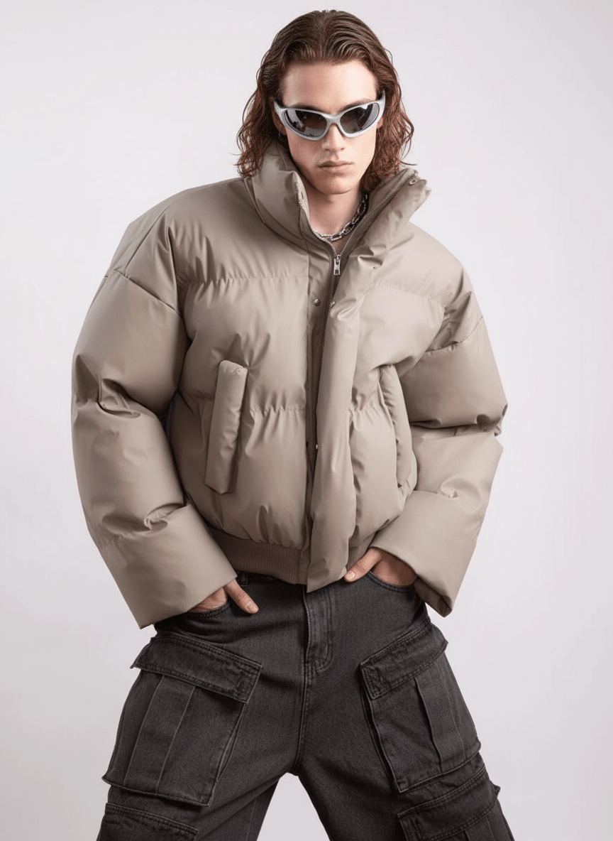 [PLAN1ONE] loose short jacket na1665