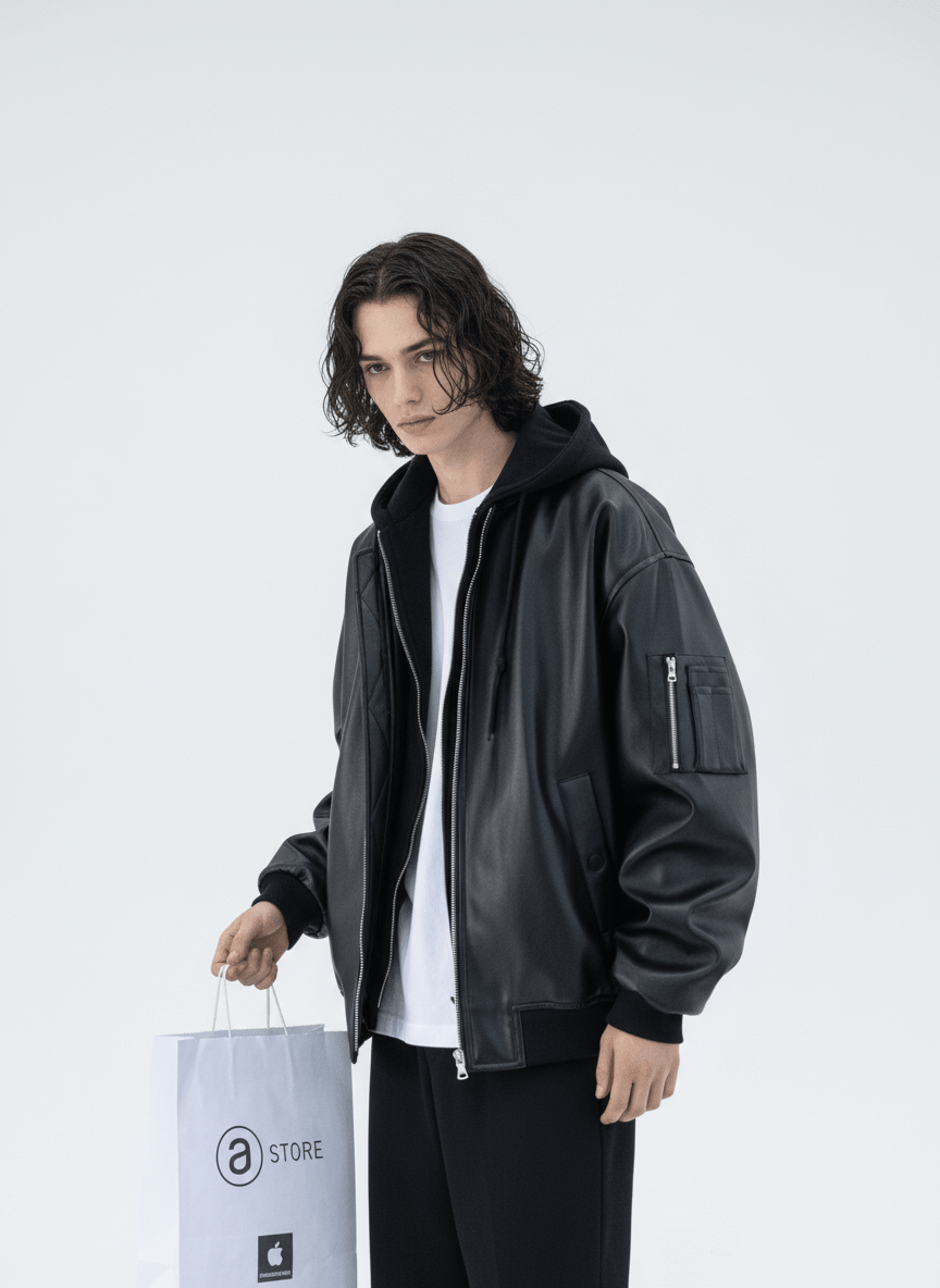 [MRCYC] Korean style leather jacket na676 