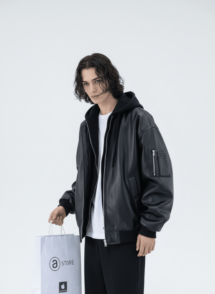 [MRCYC] Korean style leather jacket na676 