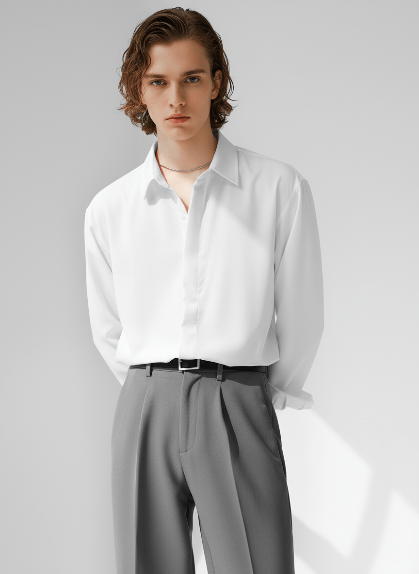 [HOHO] Simple Design Shirt NA120