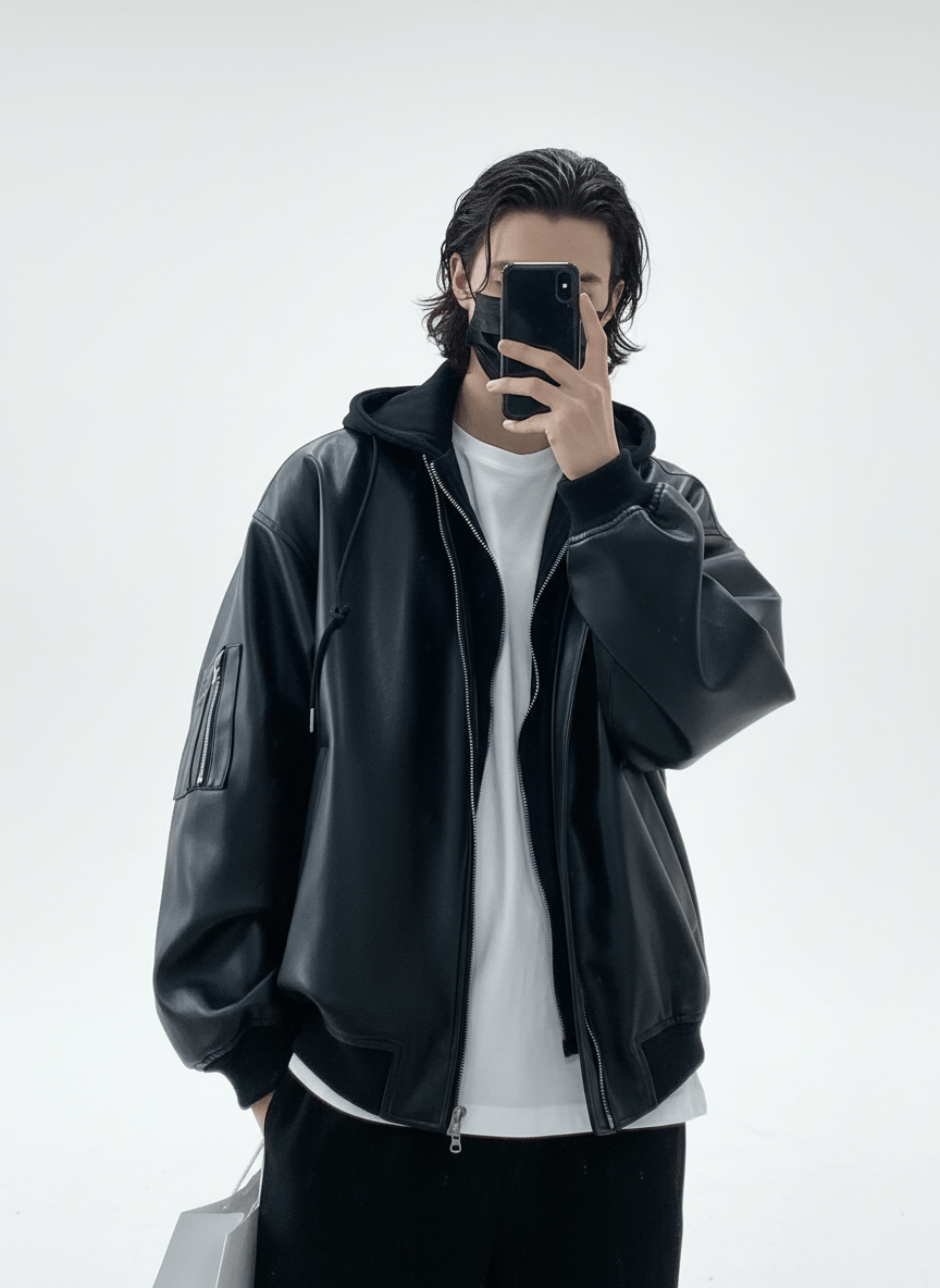 [MRCYC] Korean style leather jacket na676 