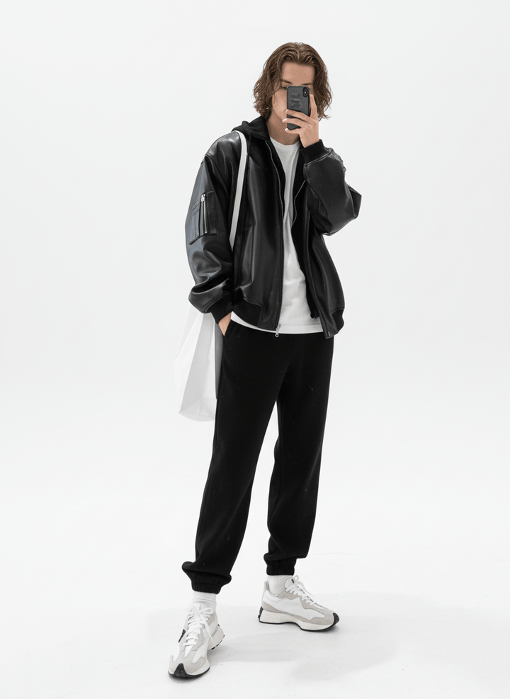 [MRCYC] Korean style leather jacket na676 