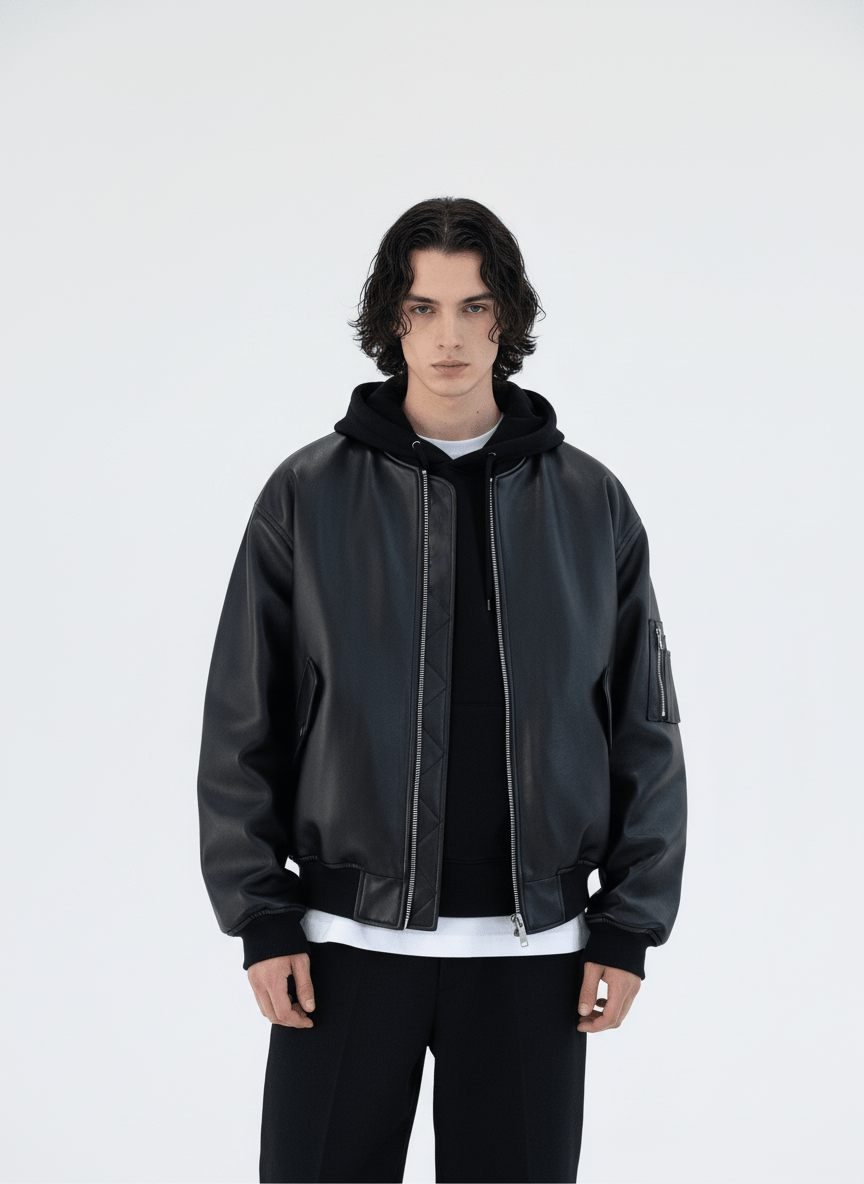 [MRCYC] Korean style leather jacket na676 