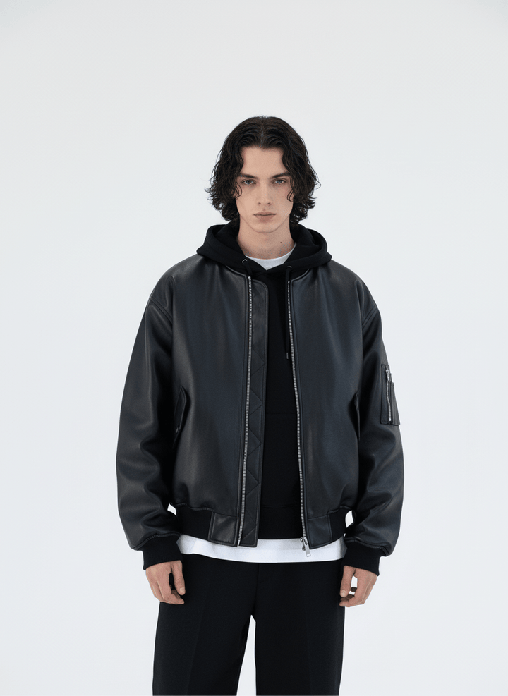 [MRCYC] Korean style leather jacket na676 