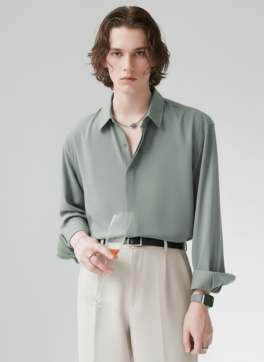 [HOHO] Simple Design Shirt NA120