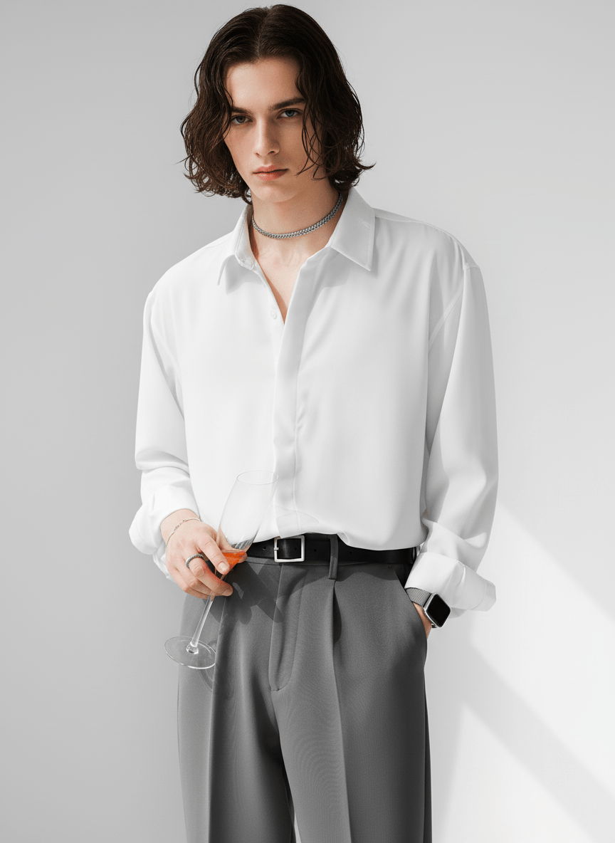 [HOHO] Simple Design Shirt NA120