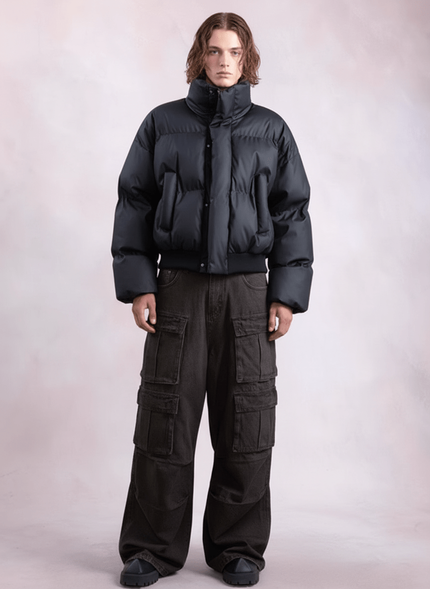 [PLAN1ONE] loose short jacket na1665