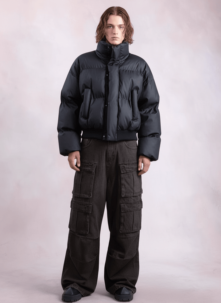 [PLAN1ONE] loose short jacket na1665