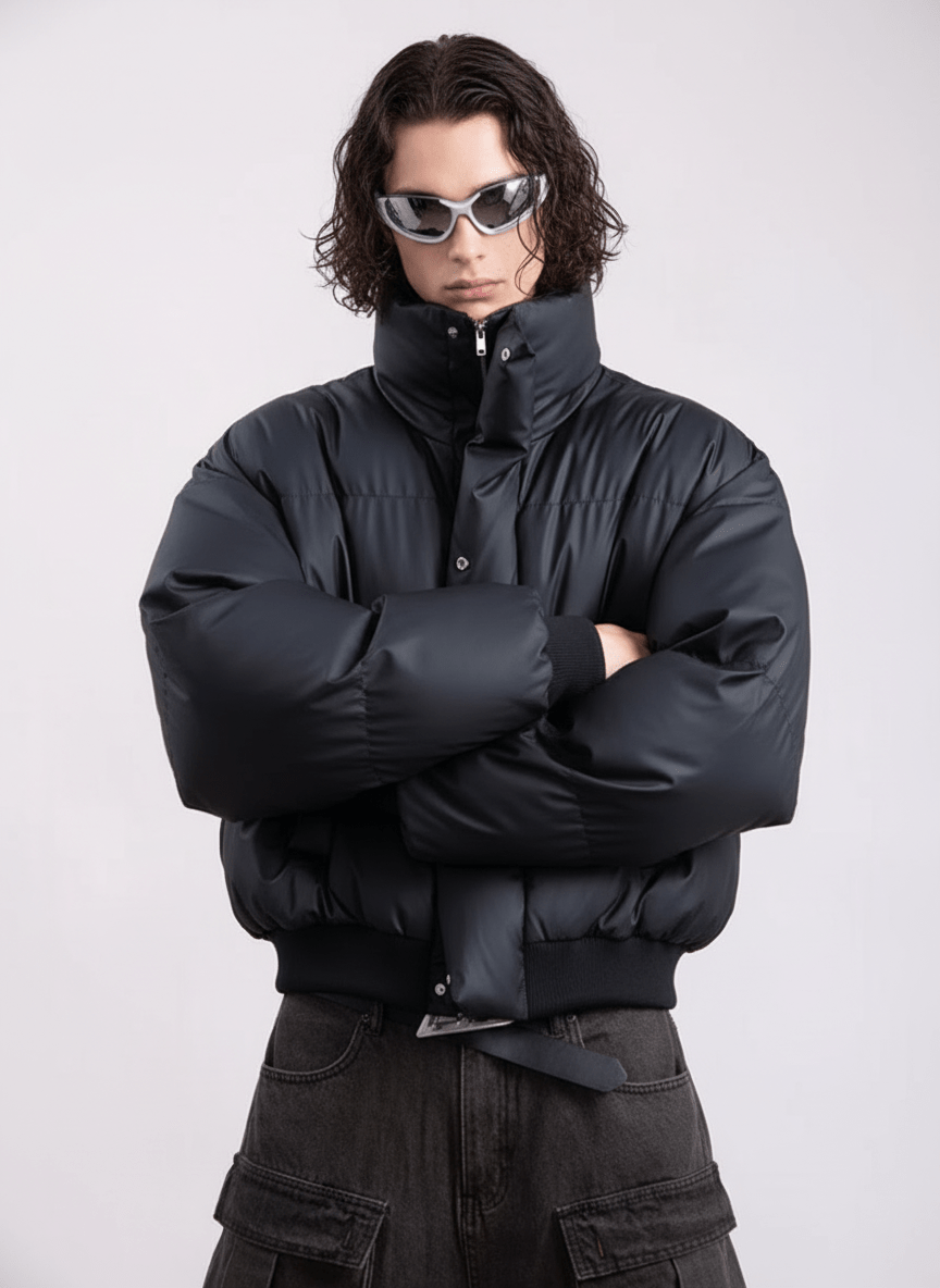 [PLAN1ONE] loose short jacket na1665