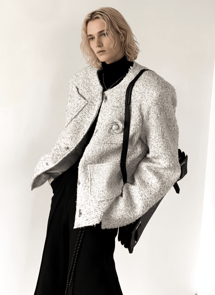 [AutumnWind] Tweed Rose Jacket na1764