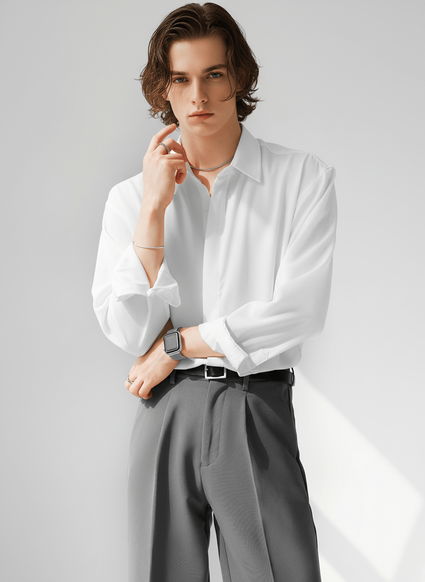 [HOHO] Simple Design Shirt NA120