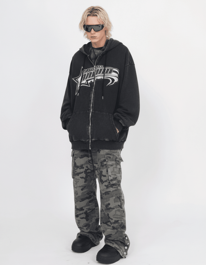 【Mz】street letters hooded na1887