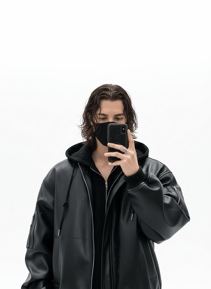 [MRCYC] Korean style leather jacket na676 