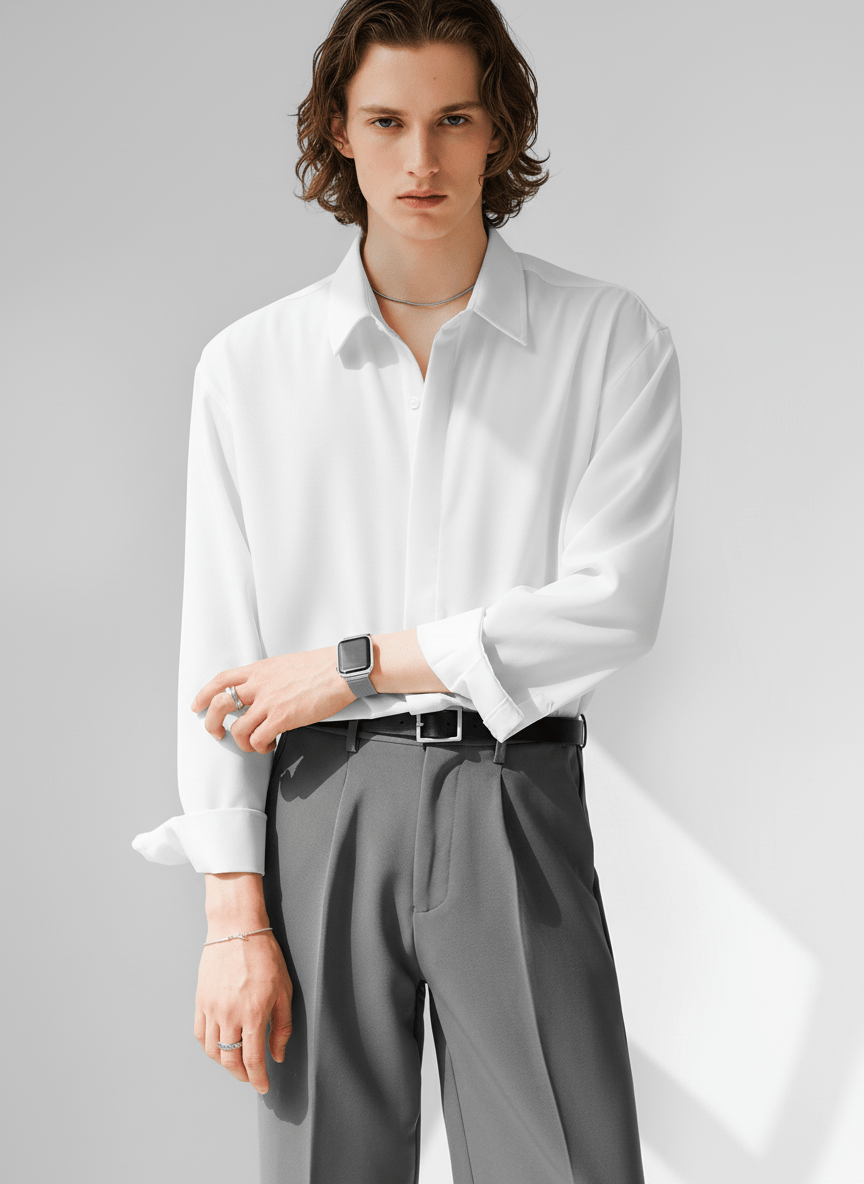 [HOHO] Simple Design Shirt NA120