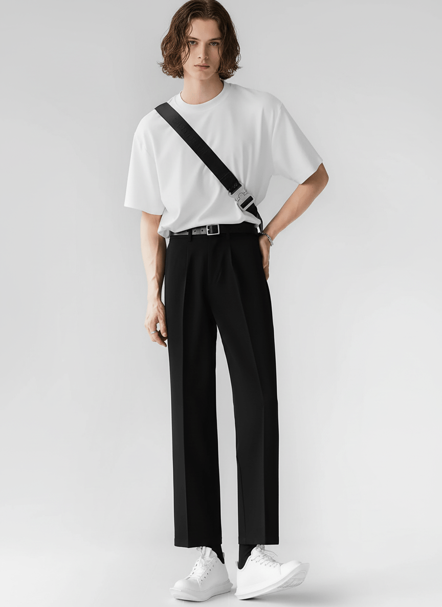 [HOHO] Straight slacks pants NA173