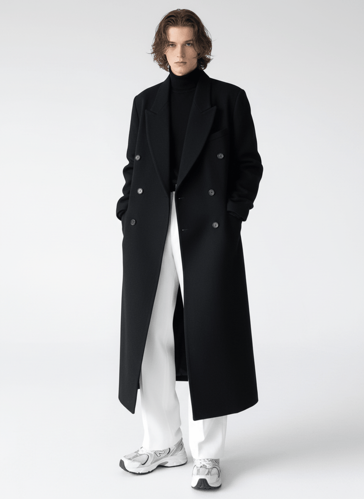 MRCYC] Loose Black Coat na727 – Nanostudio