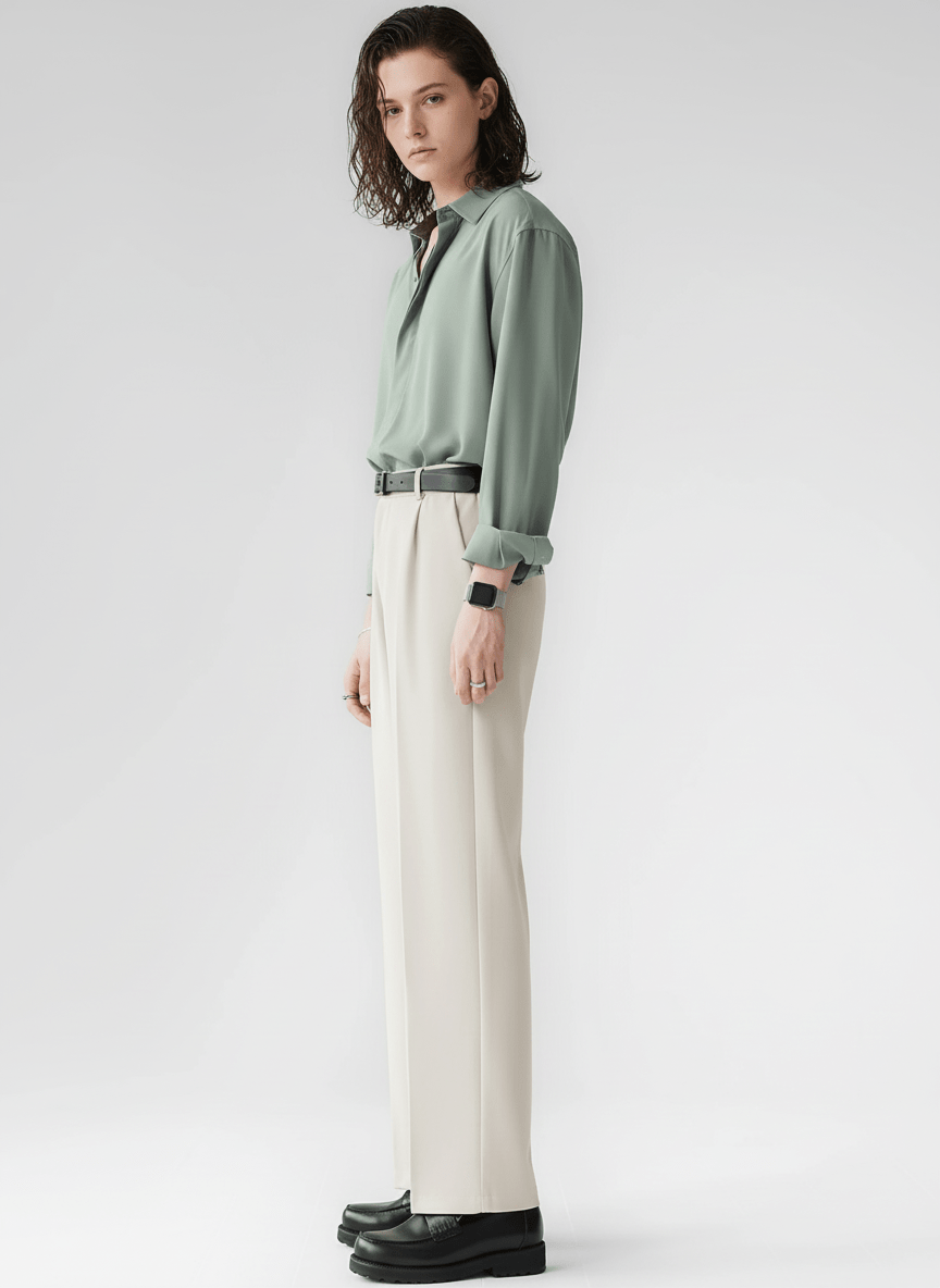 [HOHO] Straight slacks pants NA173
