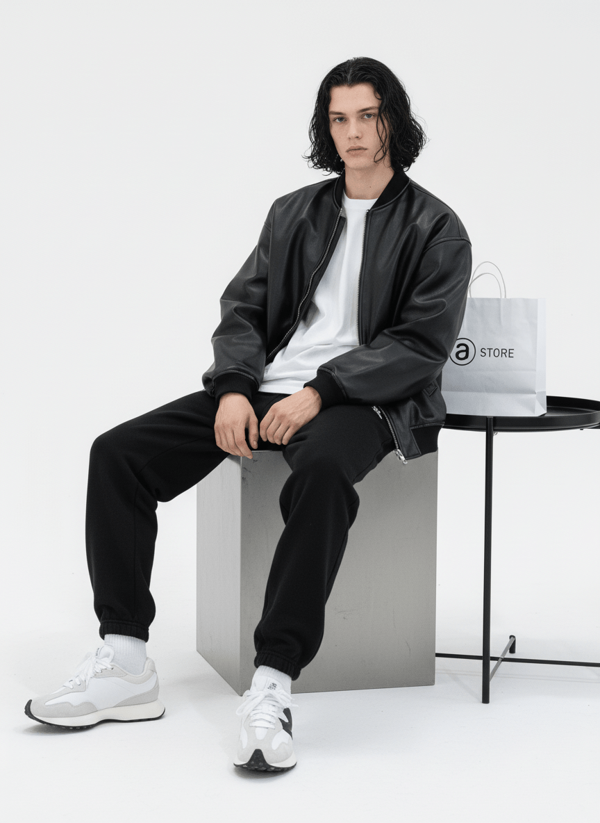 [MRCYC] Korean style leather jacket na676 