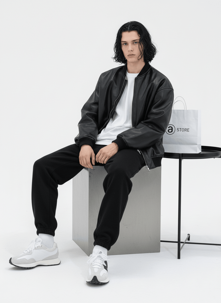 [MRCYC] Korean style leather jacket na676 