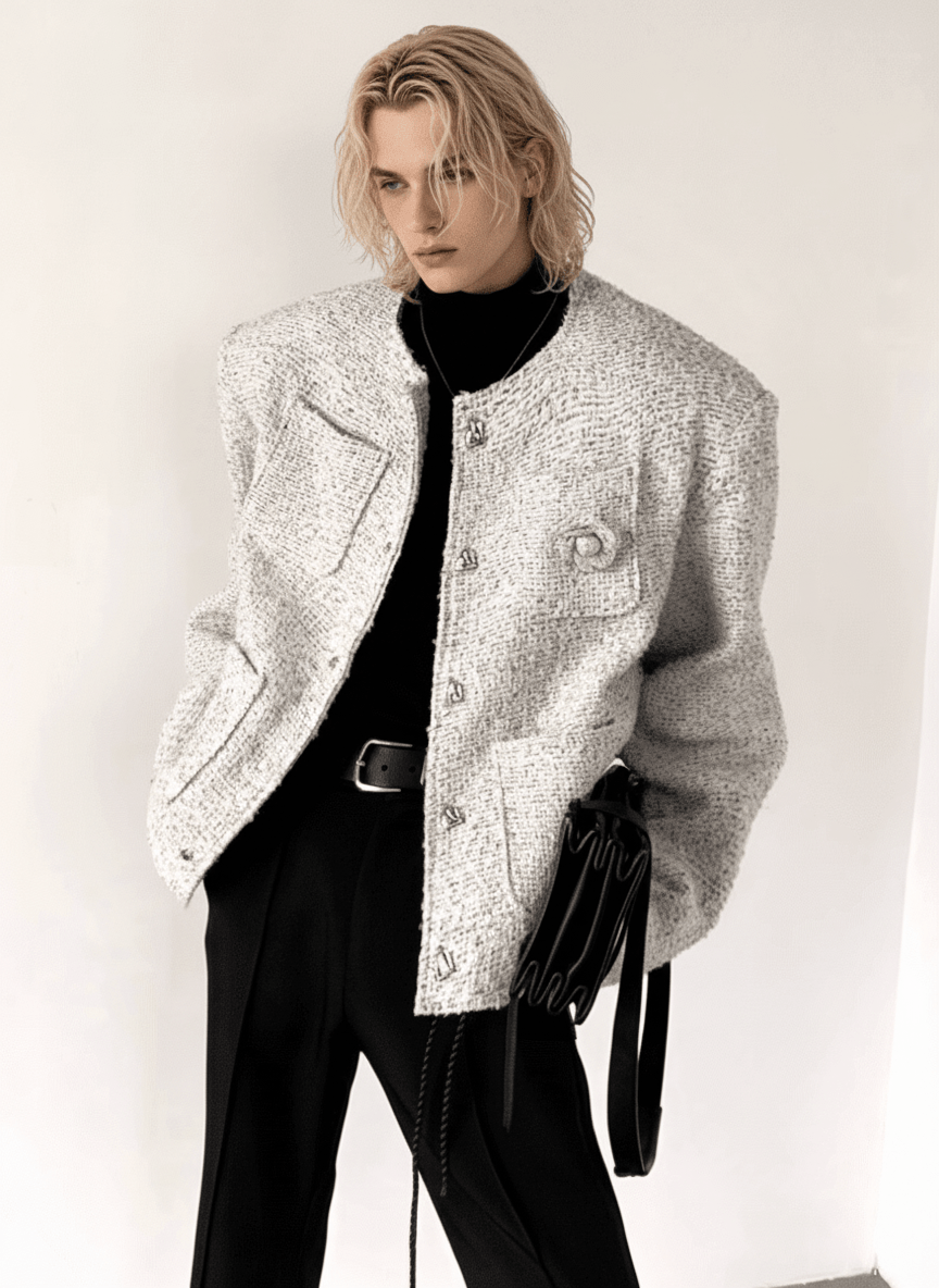 [AutumnWind] Tweed Rose Jacket na1764