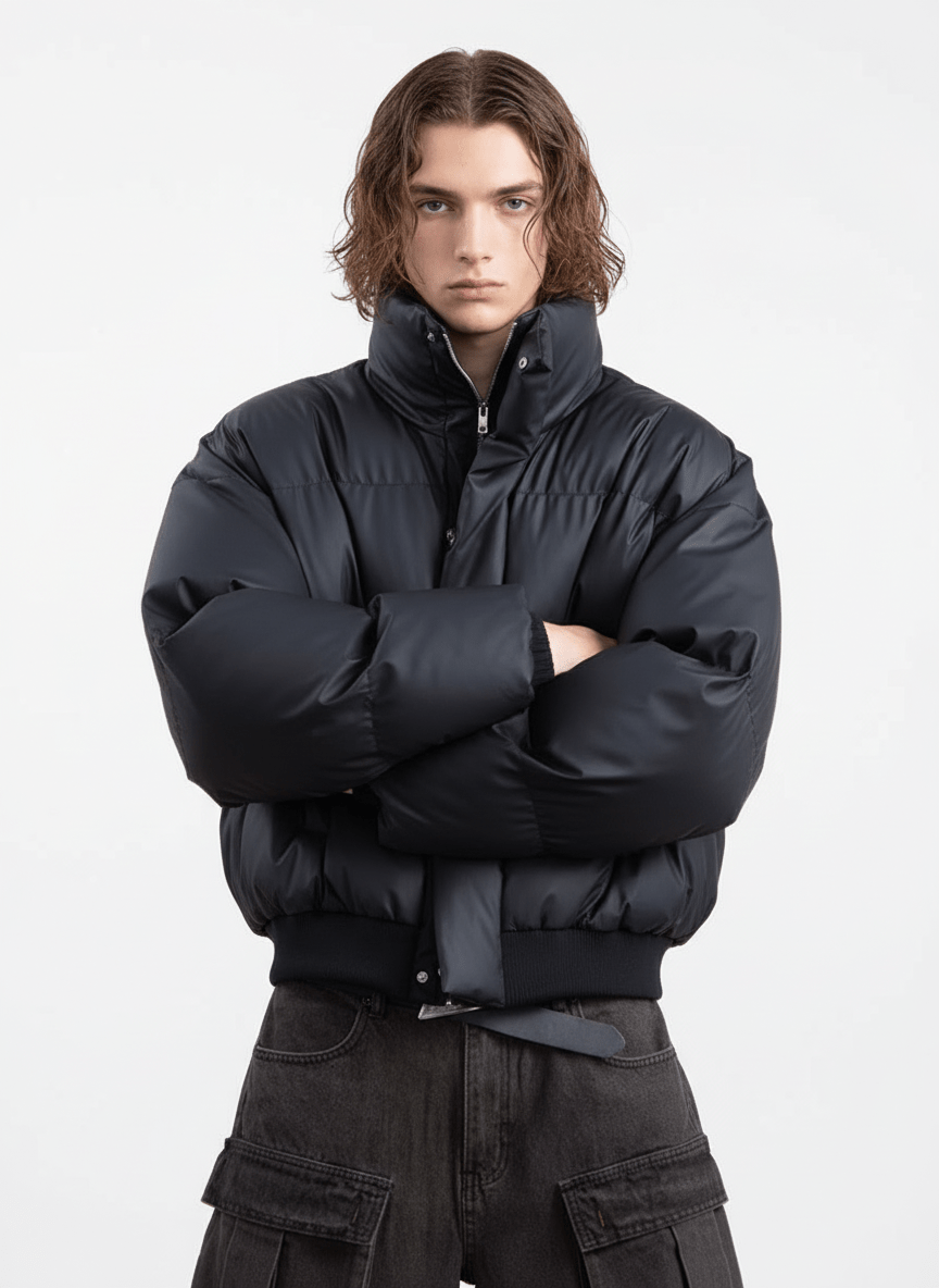 [PLAN1ONE] loose short jacket na1665