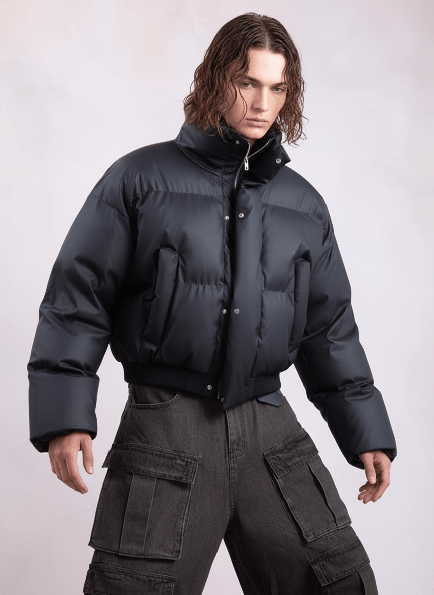 [PLAN1ONE] loose short jacket na1665