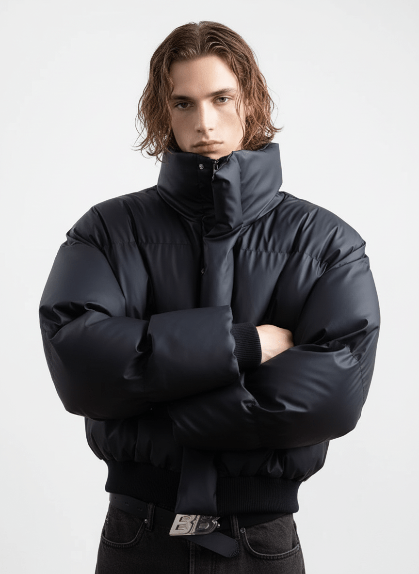 [PLAN1ONE] loose short jacket na1665