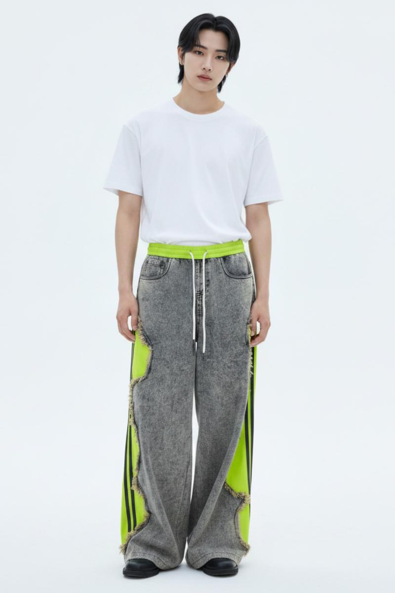 Cutout Denim Pants  na2619