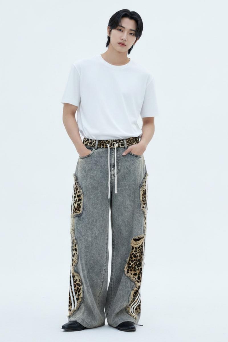 Cutout Denim Pants  na2619