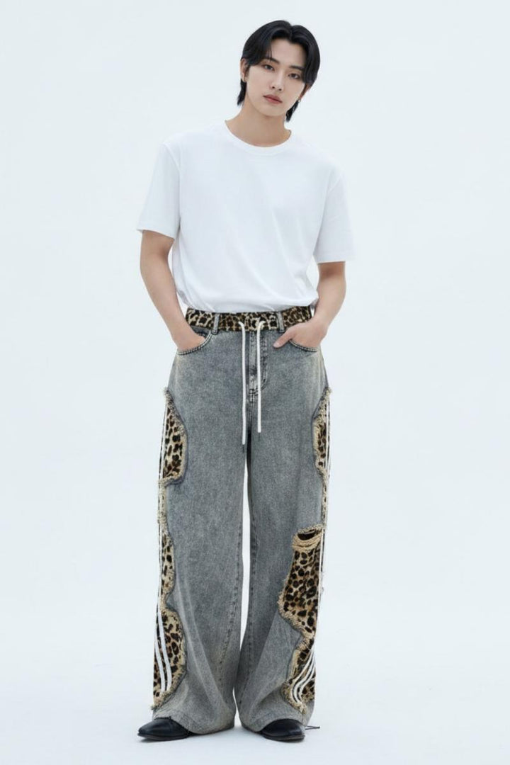 Cutout Denim Pants  na2619