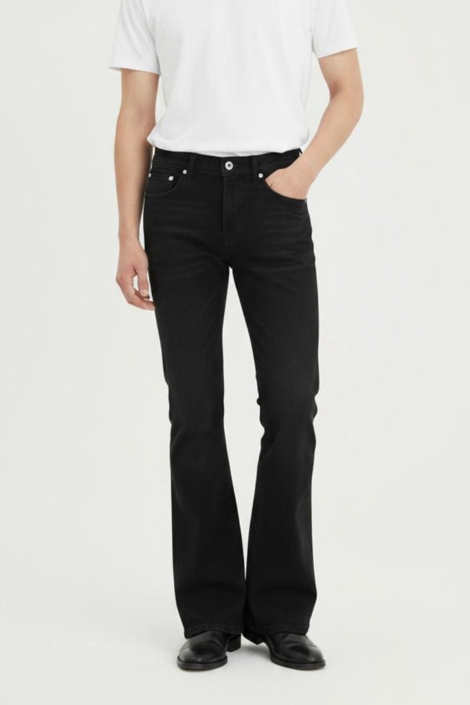 Black Flared Jeans na2516