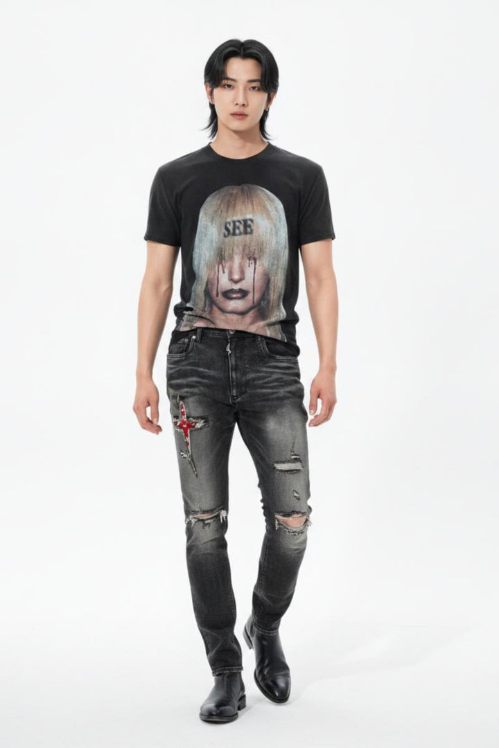 Graphic Print Tee  na2603