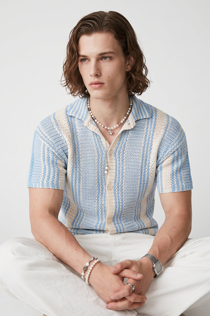 Striped Knit Shirt na2676