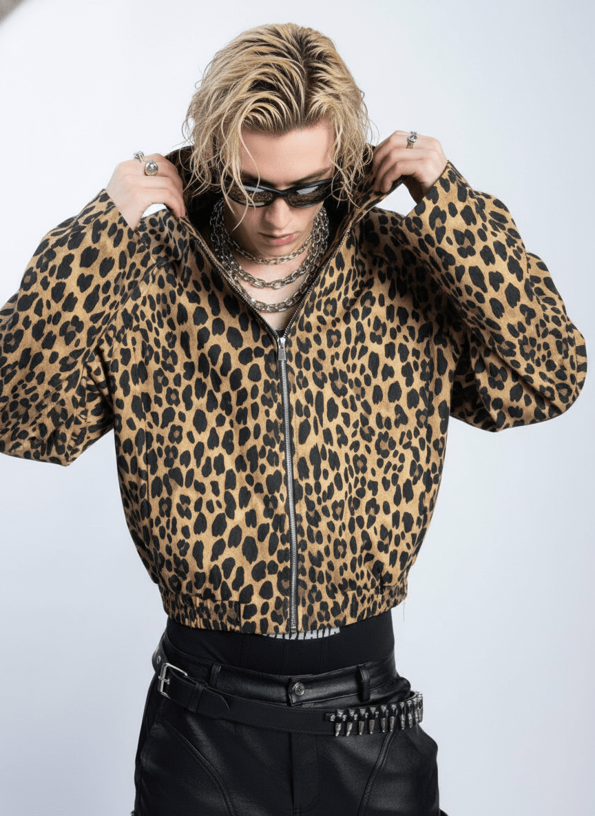 [PLAN1ONE] Jacquard Short Jacket na1695