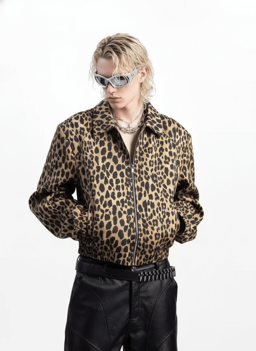 [PLAN1ONE] Jacquard Short Jacket na1695