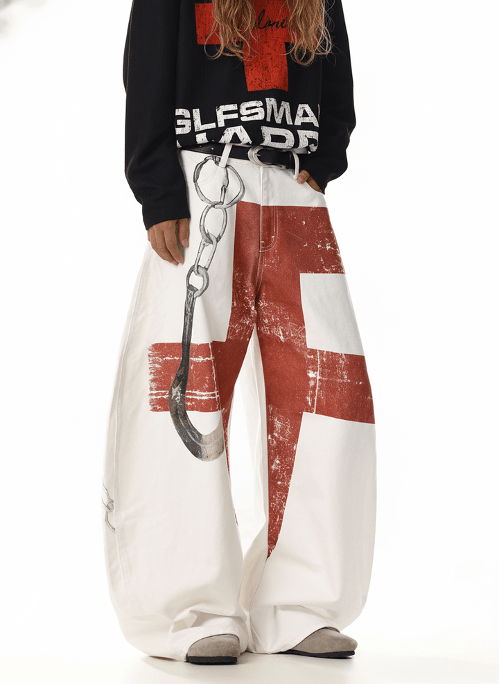 Red Cross Art Denim na2248