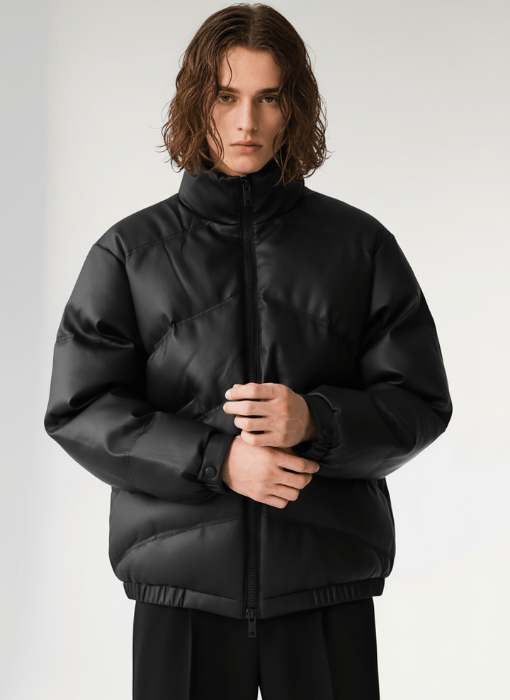 [HOHO] PU Leather Cotton Down NA535