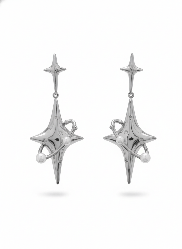 [FLAT ROOM] neutral silver pierce FL43