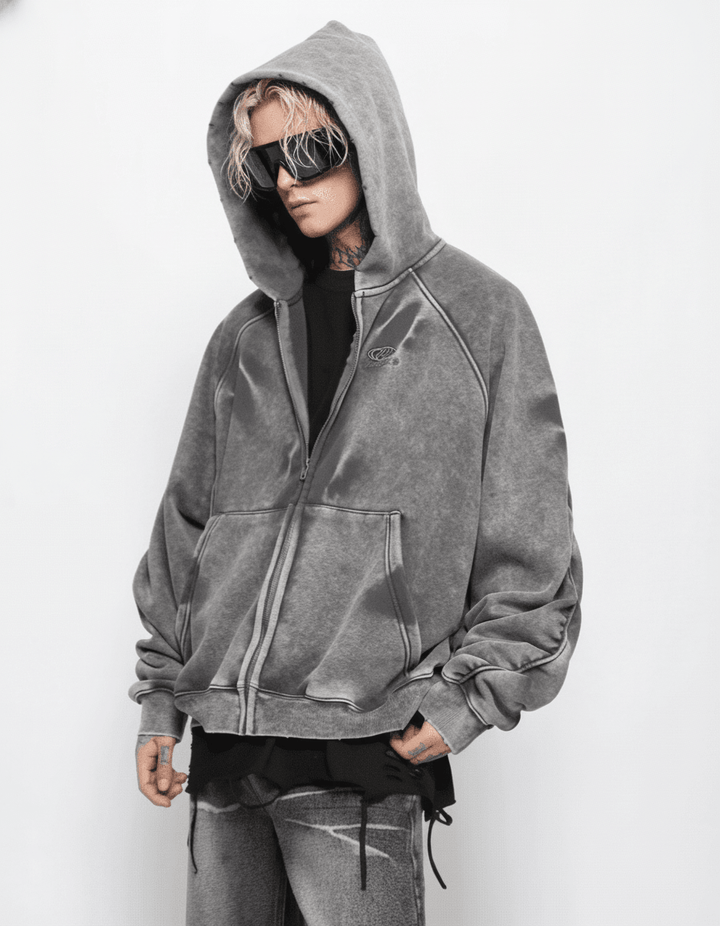 【Mz】high street washed hooded na1890