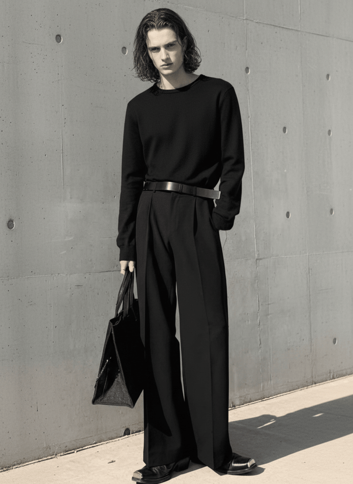 [David&amp;me] Loose Silhouette Flare Slacks na31