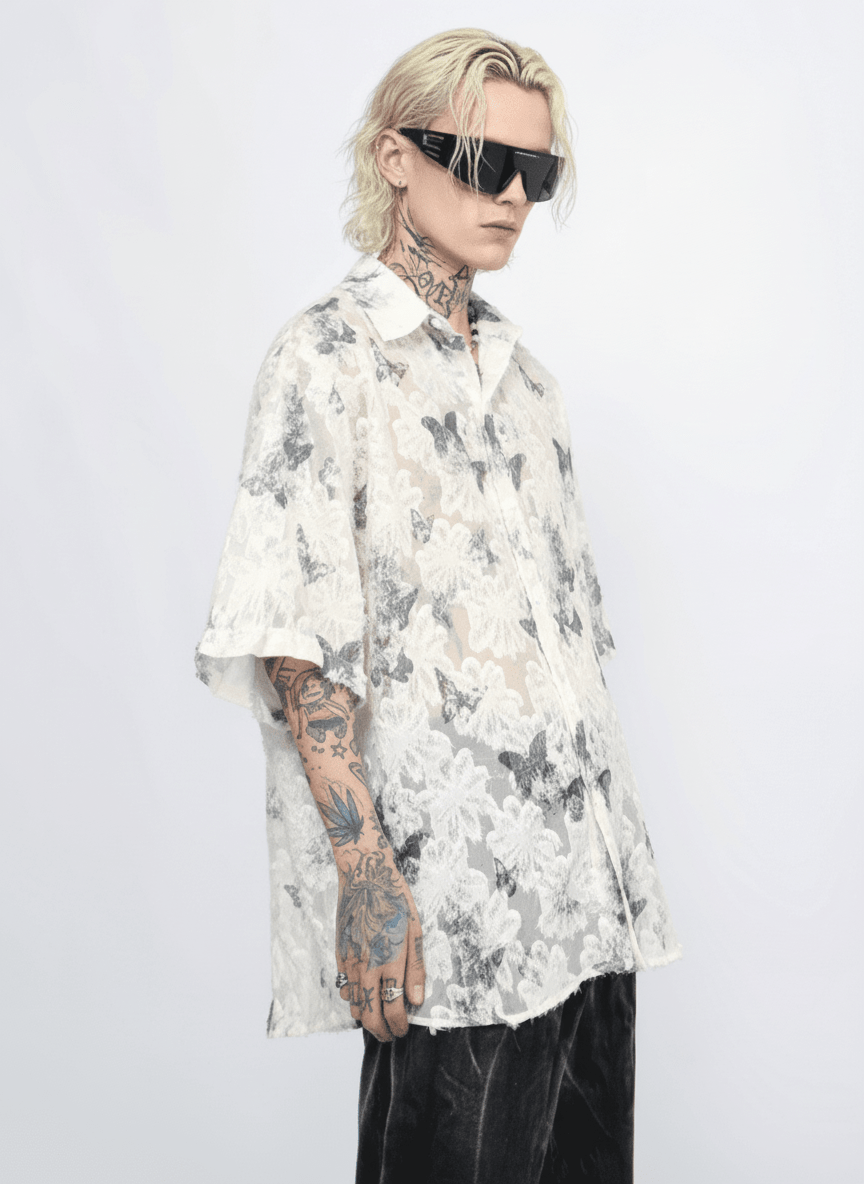 [Mz] butterfly design shirt na1265