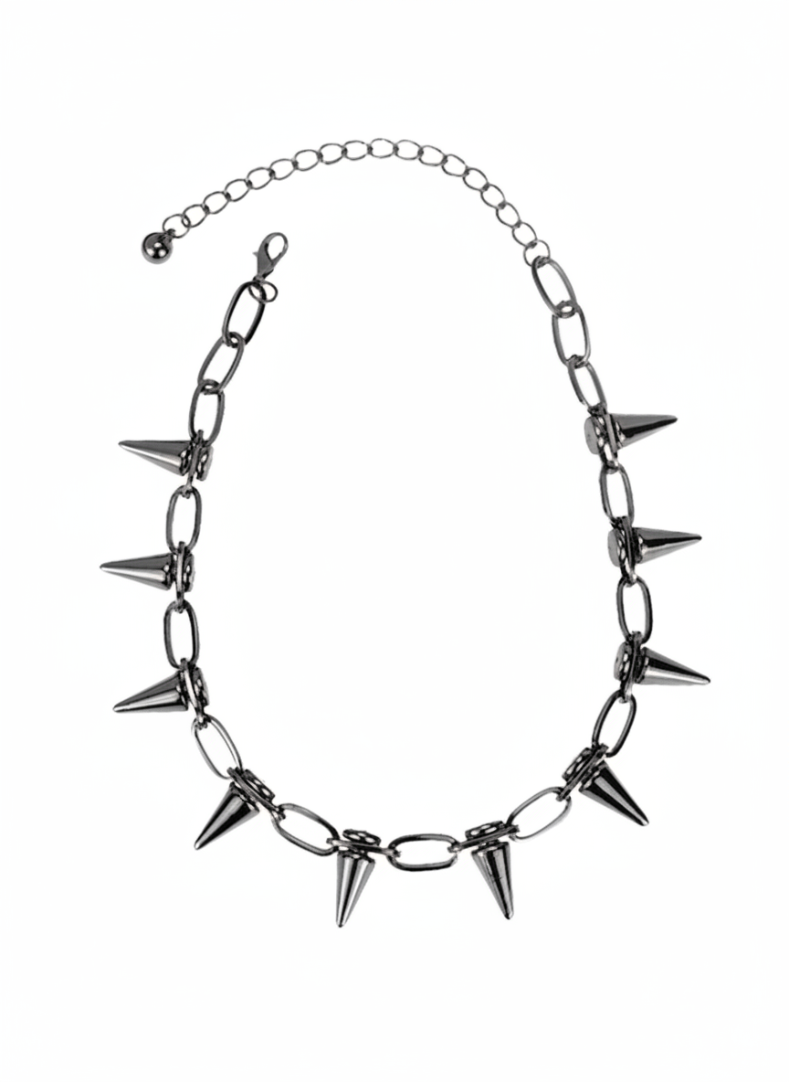 Rivet dark bullet necklace na698