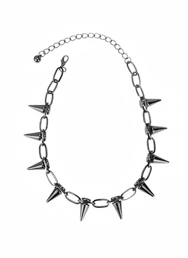 Rivet dark bullet necklace na698