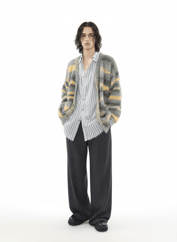 [MRNEARLY] mink hair cardigan na973